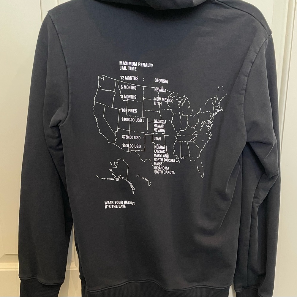 Helmut Lang Men’s XS Black Hoodie